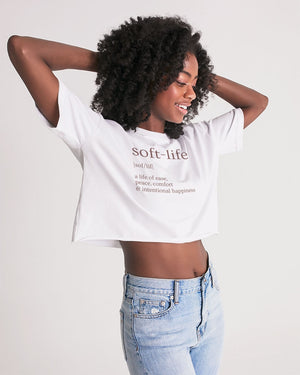 Soft Life Women's Lounge Cropped Tee