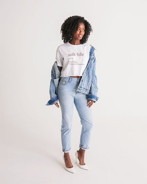 Soft Life Women's Lounge Cropped Tee