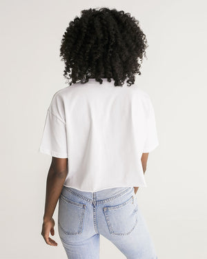 Creative Black Woman Women's Lounge Cropped Tee