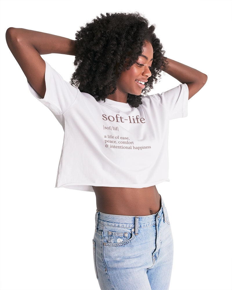 Soft Life Women's Lounge Cropped Tee